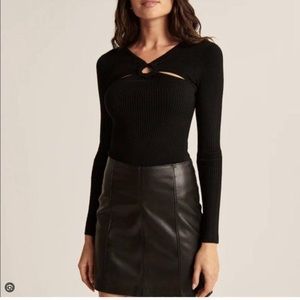 Abercrombie & Fitch Cutout Sweater Bodysuit